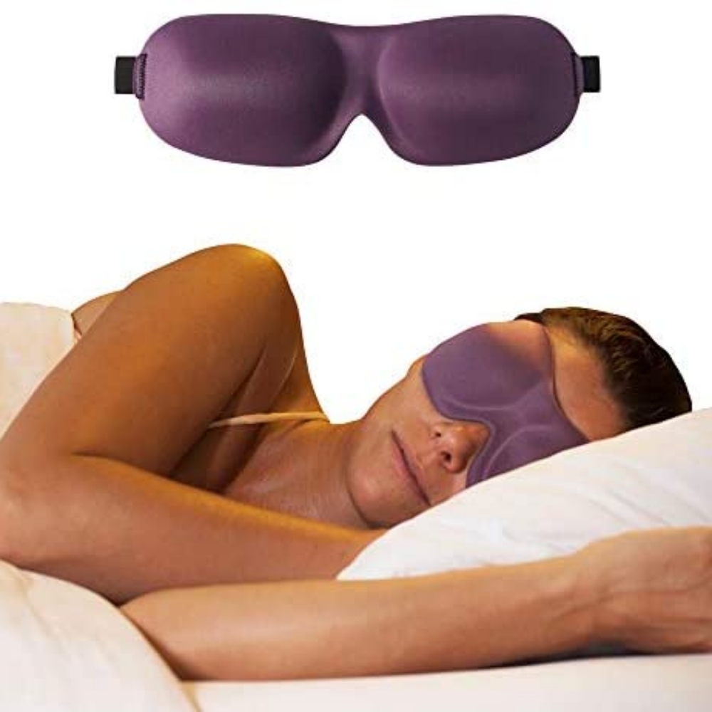 Adjustable Luxury Contoured Sleep Mask - Picture 2 of 6